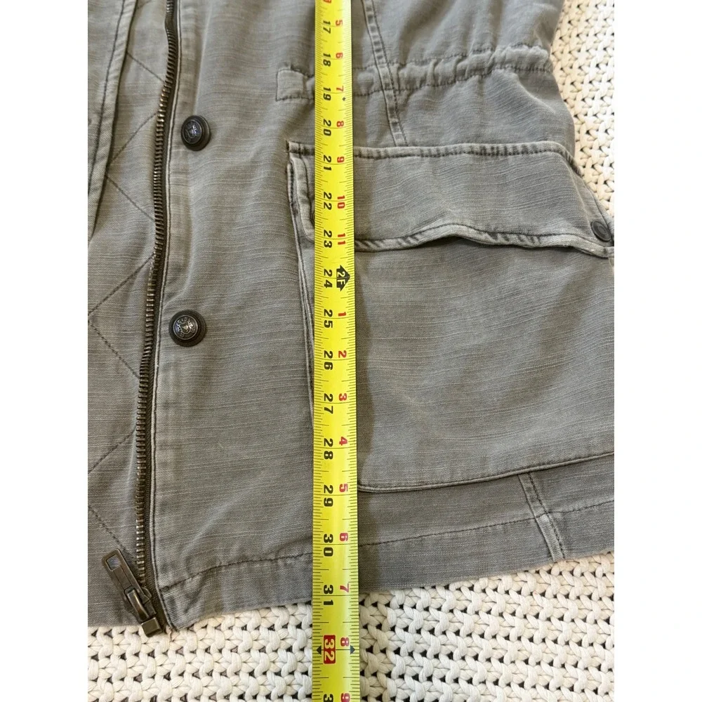 Free People Not Your Brothers Surplus Jacket Olive Green Utility Coat Large